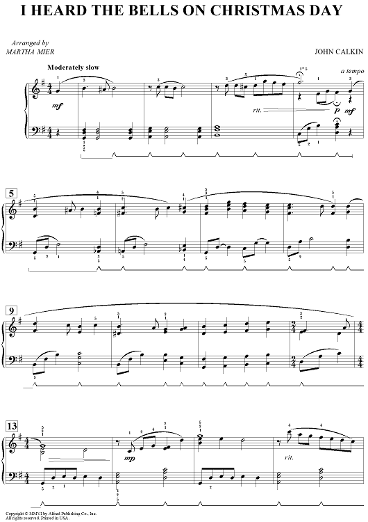 Christmas Bells Sheet Music