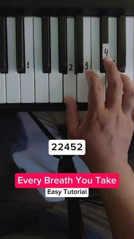 Easy 5-Minute Piano Tutorial: Every Breath You Take
