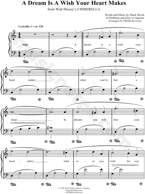 Make a Dream Come True: Easy Piano Sheet Music in C Major