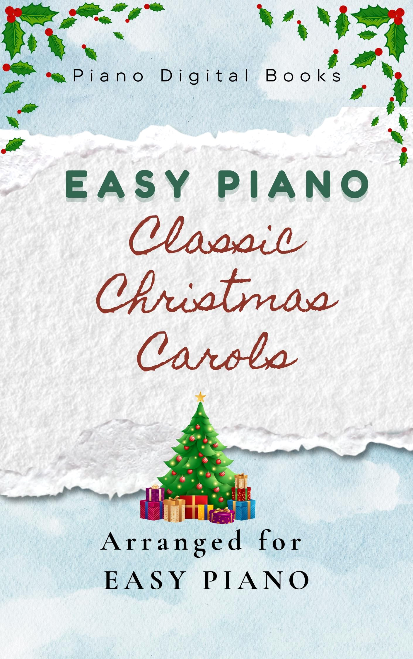 Easy Christmas Piano Carols with Chords and Lyrics