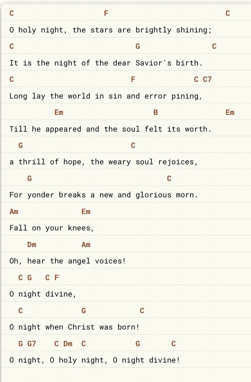 Singing in the Silent Night