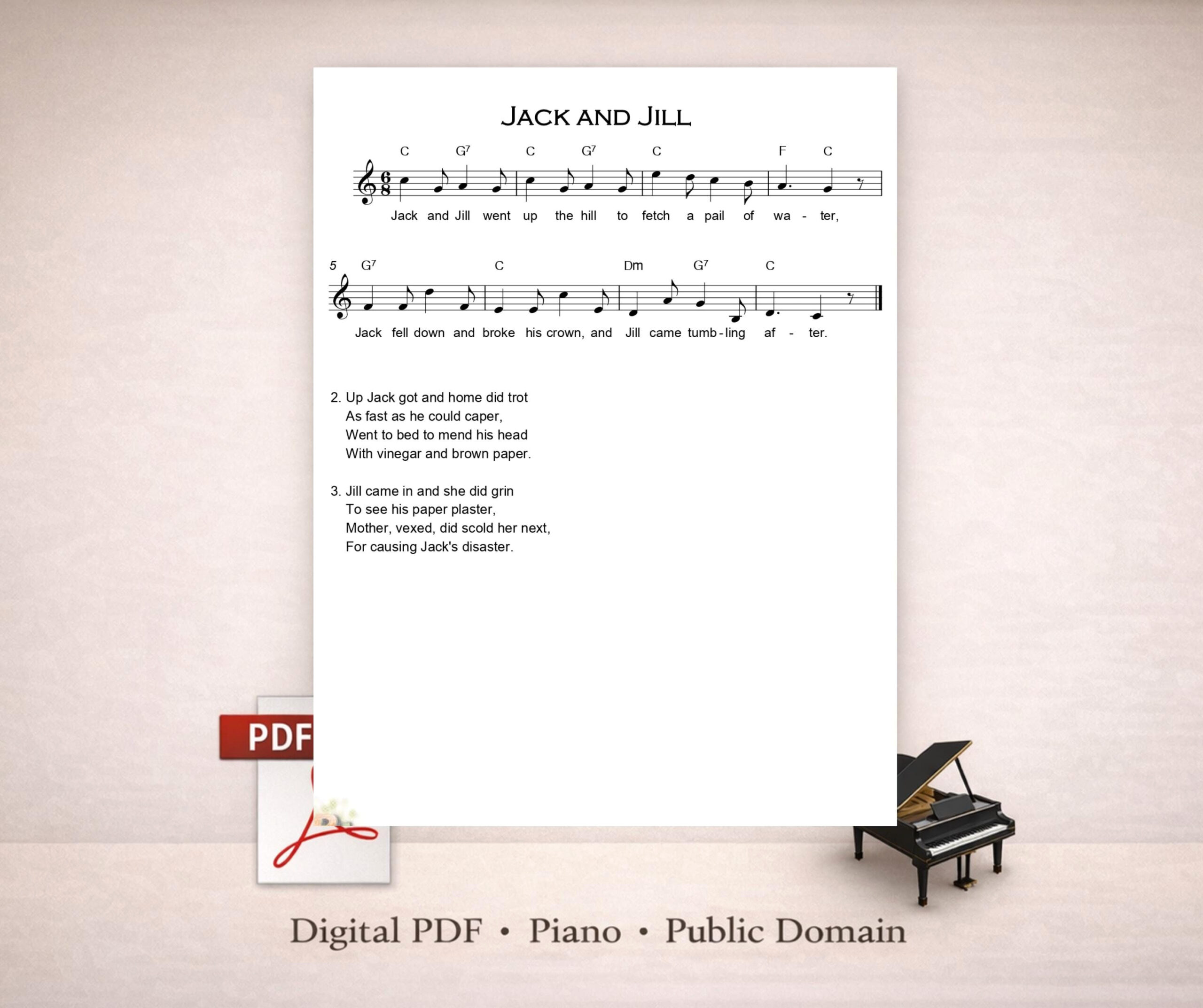 Learn ‘Jack and Jill’ on Piano in Just Minutes: A Beginner’s Perfect Solo