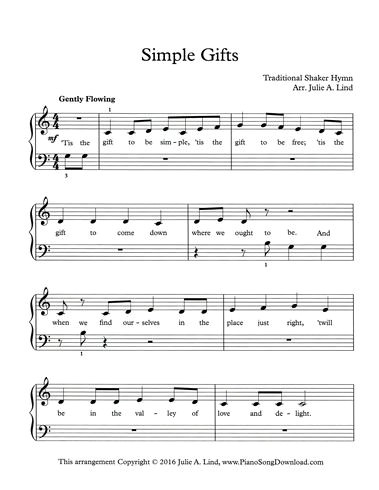 Easy Piano Hymns: Free Sheet Music for Beginners