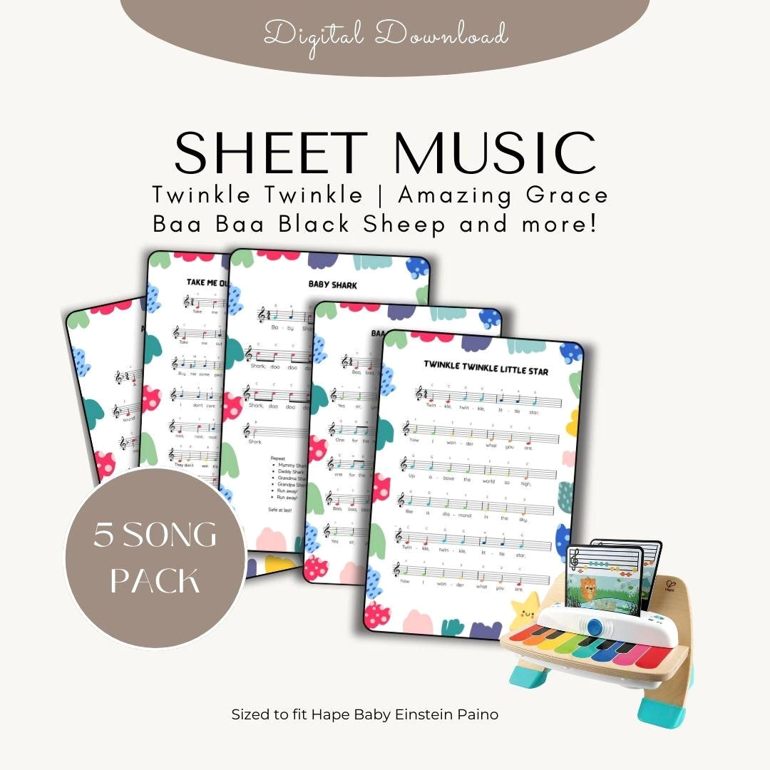 5 Easy Piano Partitions for ‘Baby Einstein’ Favorites