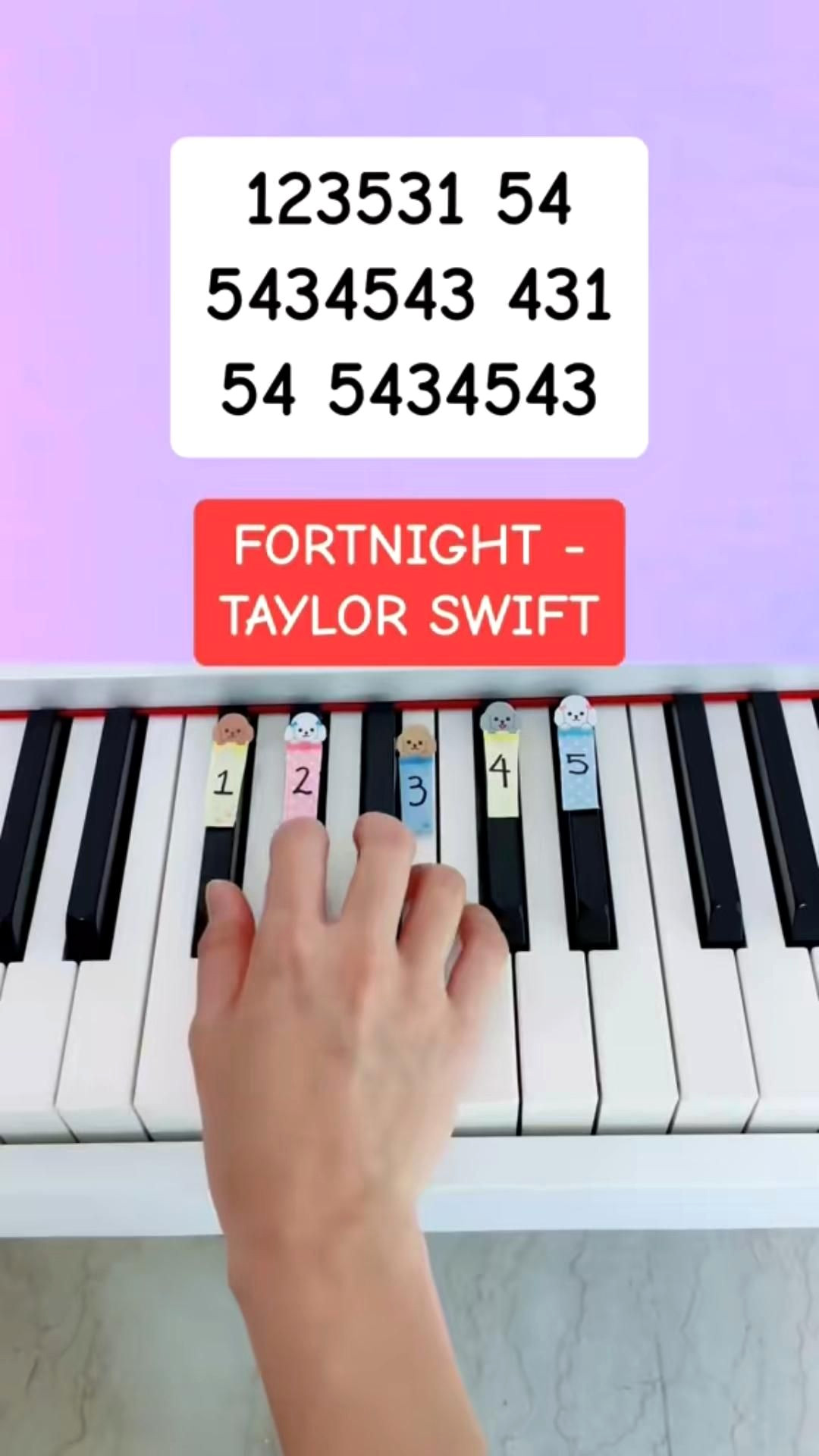 Easy Piano Tutorial: Taylor Swift’s Fortnight