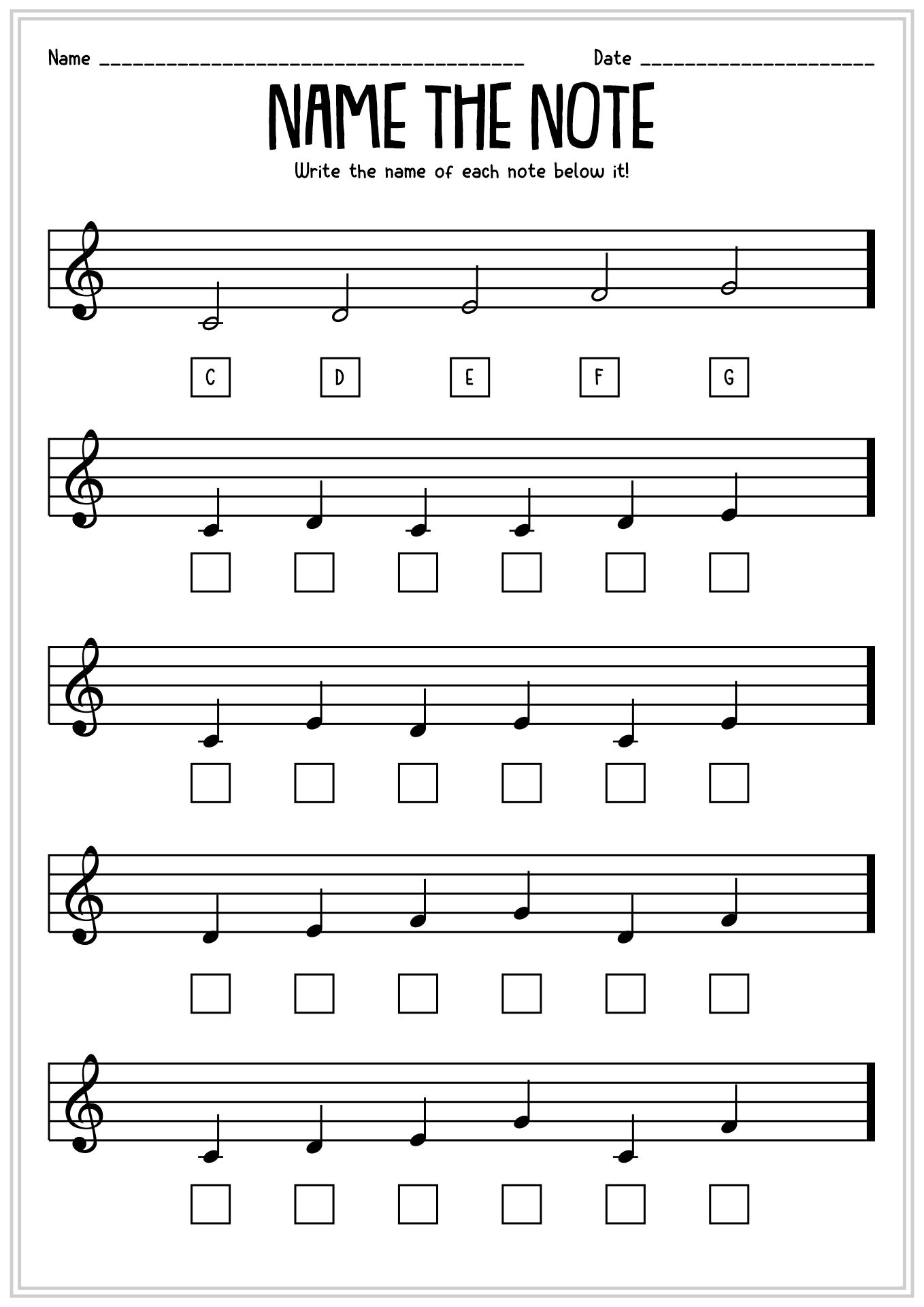 Master Note Values in 11 Essential Worksheets Master Note Values in 11 Essential Worksheets
