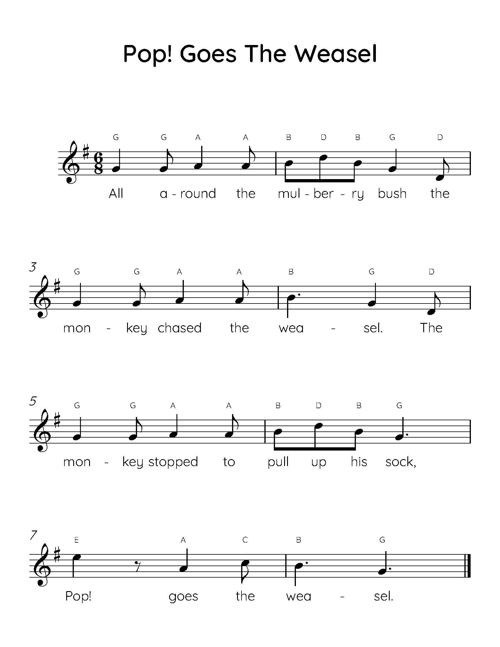 Easy Weasel Piano — A Fun Beginner Song for Kids