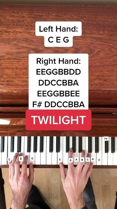 Easy Piano Tutorial: Play Twilight Song