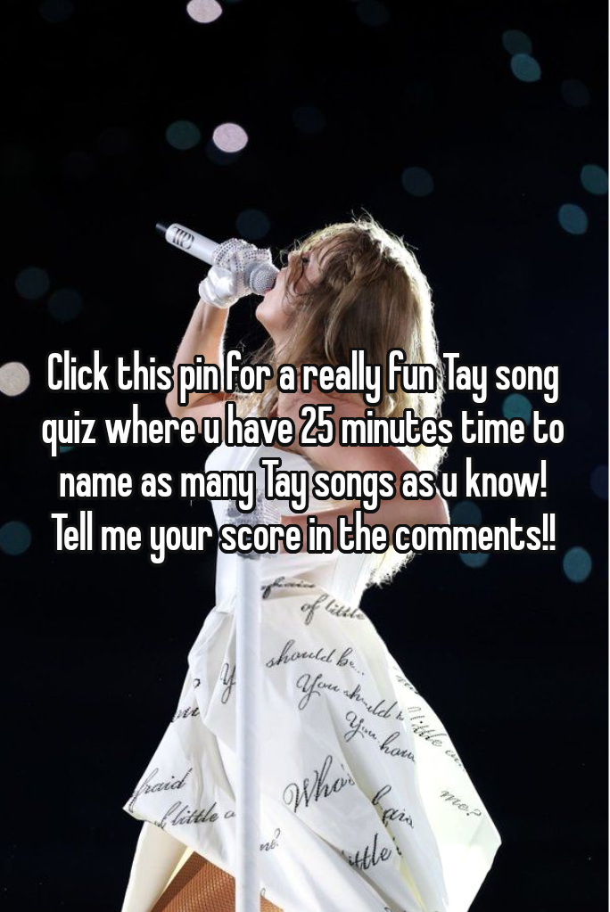 Name That TAY Song Challenge