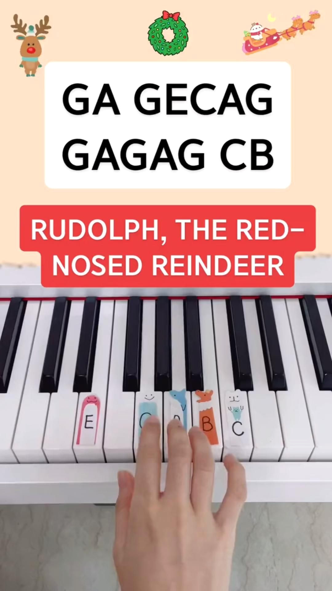 ‘Melt Hearts with Easy Rudolph Piano Tunes’