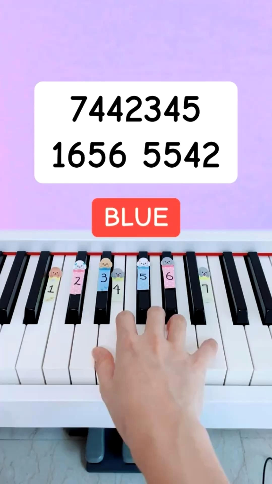 Learn Blue on Piano in 5 Minutes — Easy Tutorial