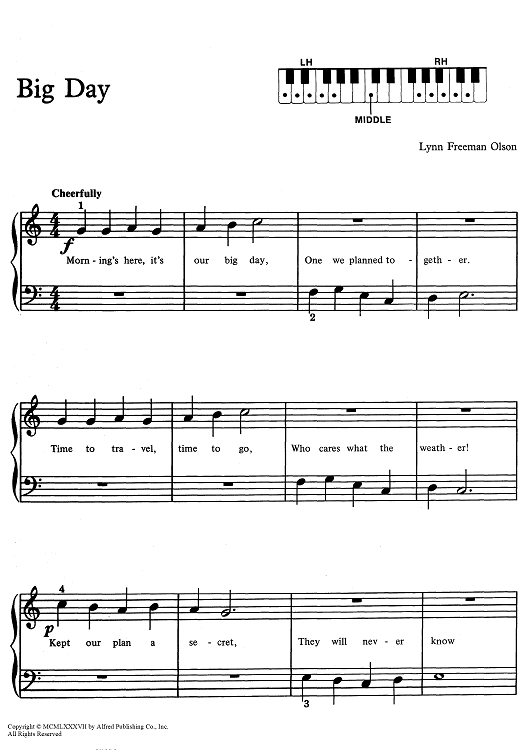Sing Your Love with Big Day Sheet Music