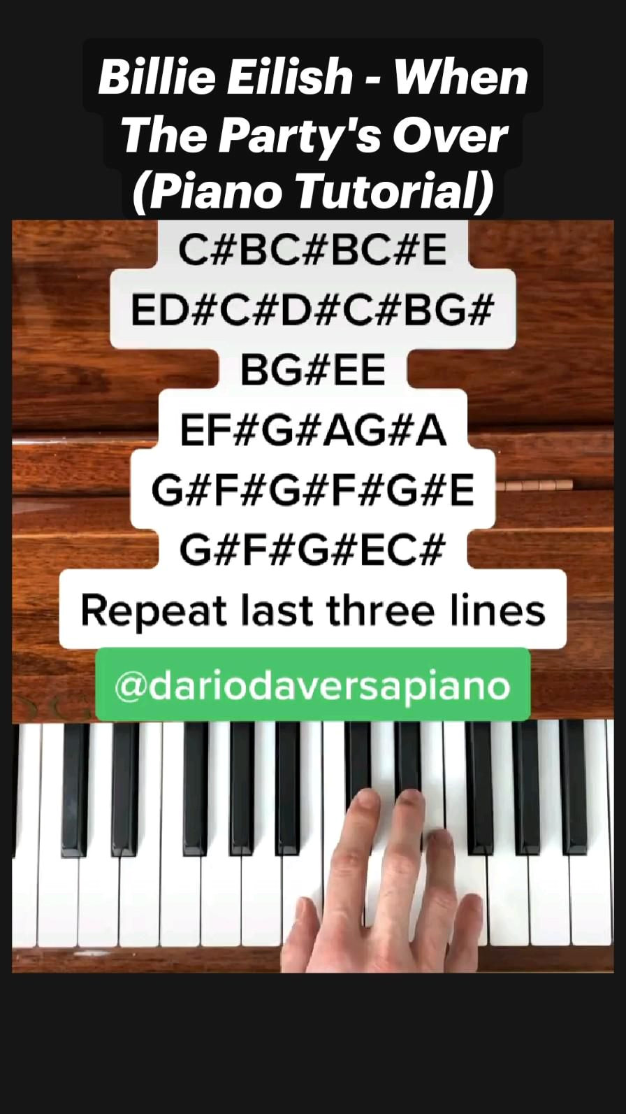 Eilish Secrets Exposed: When The Party’s Over Piano Tutorial