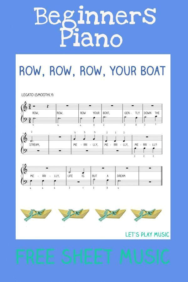 Play Easy Piano: Row Row Row Your Boat