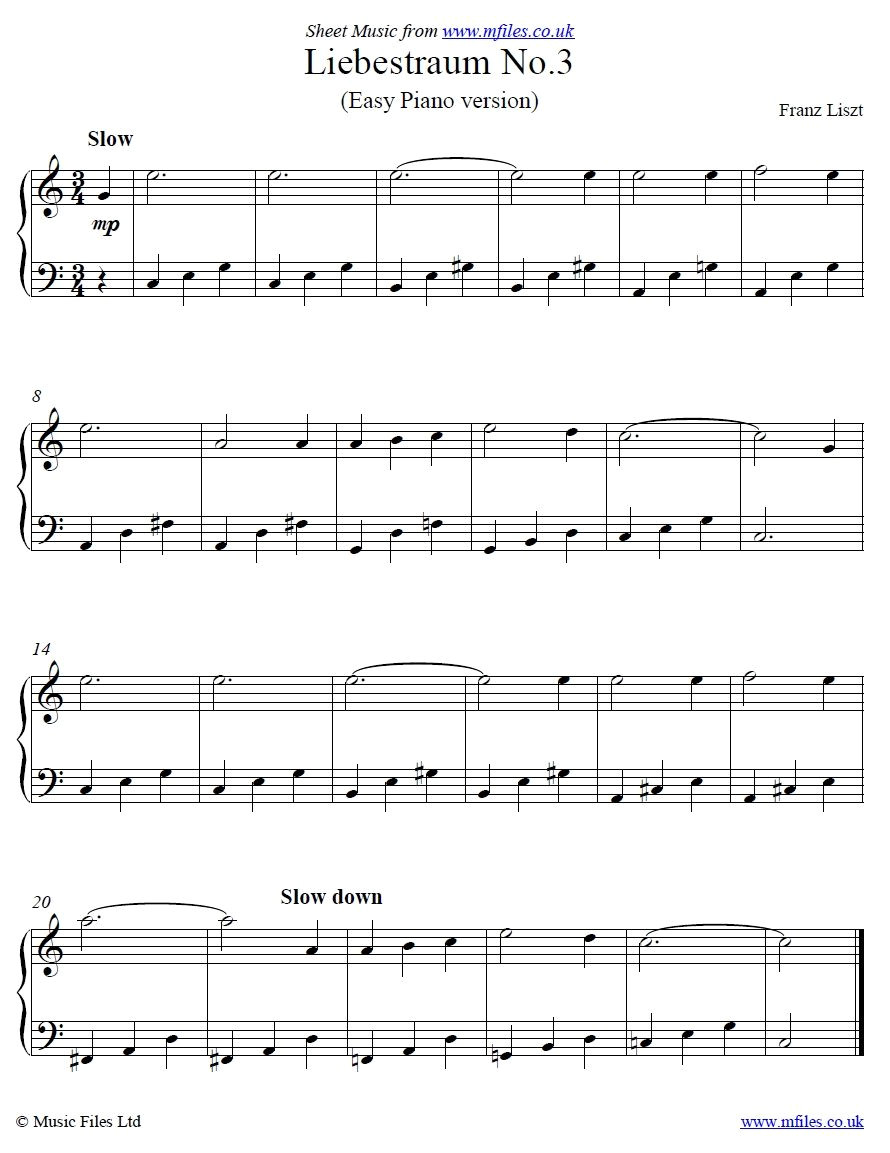 Liszt’s Dreamy Love Song: Easy Piano for Beginners