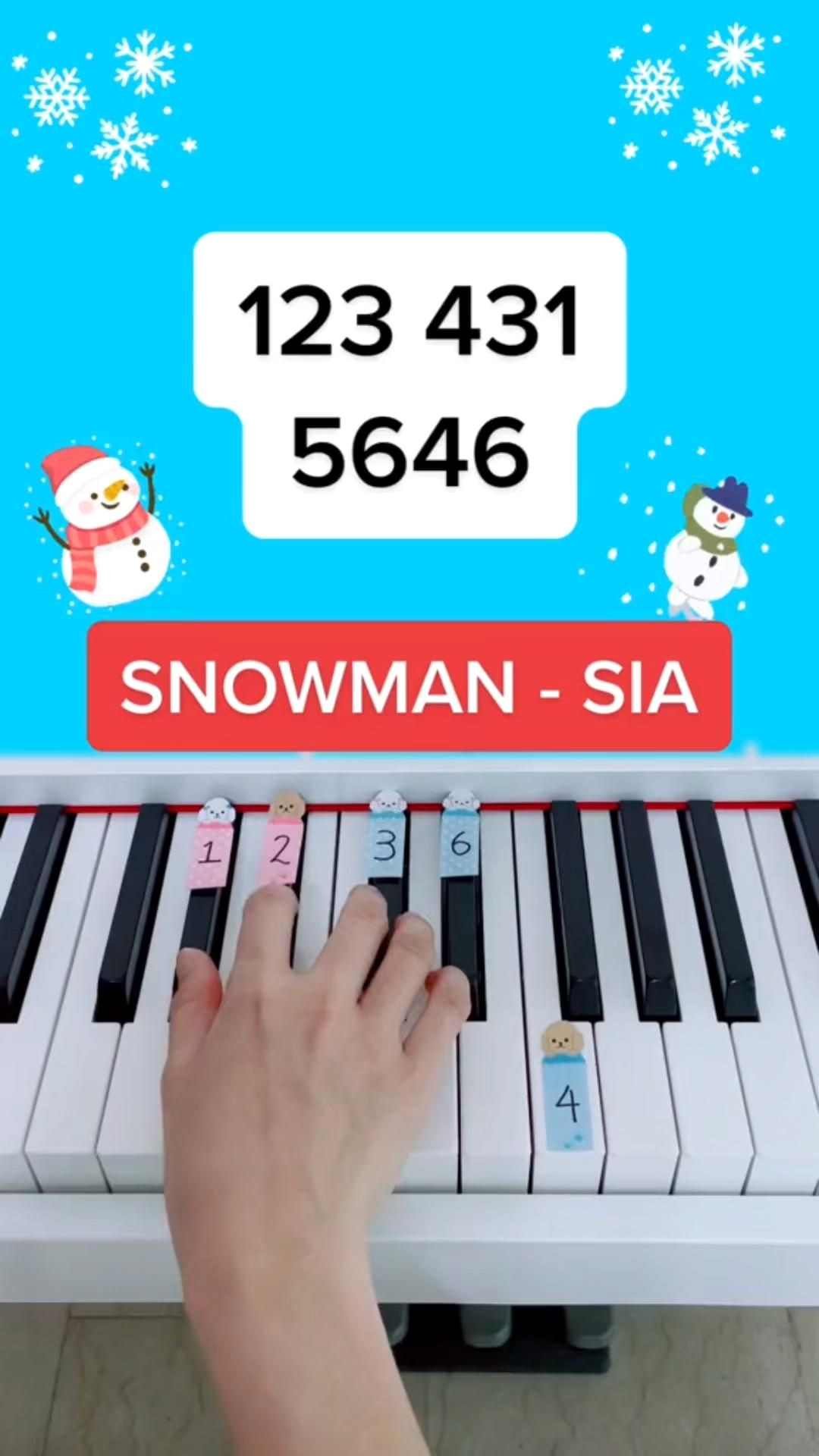 Easy Piano Tutorial: Learn Sia’s Snowman Song