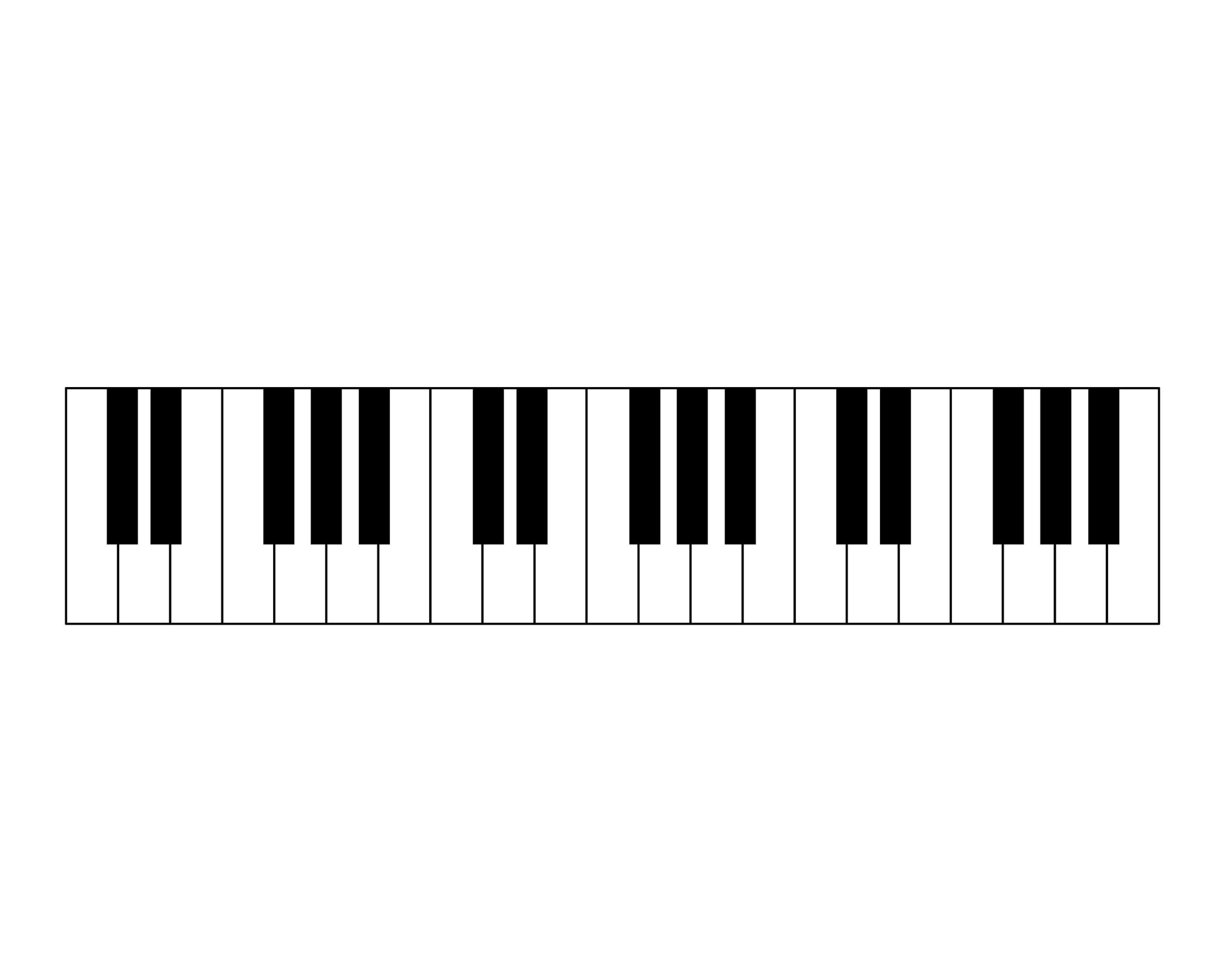 Piano Keys Cut Files: SVG, PNG, and Cricut Ready