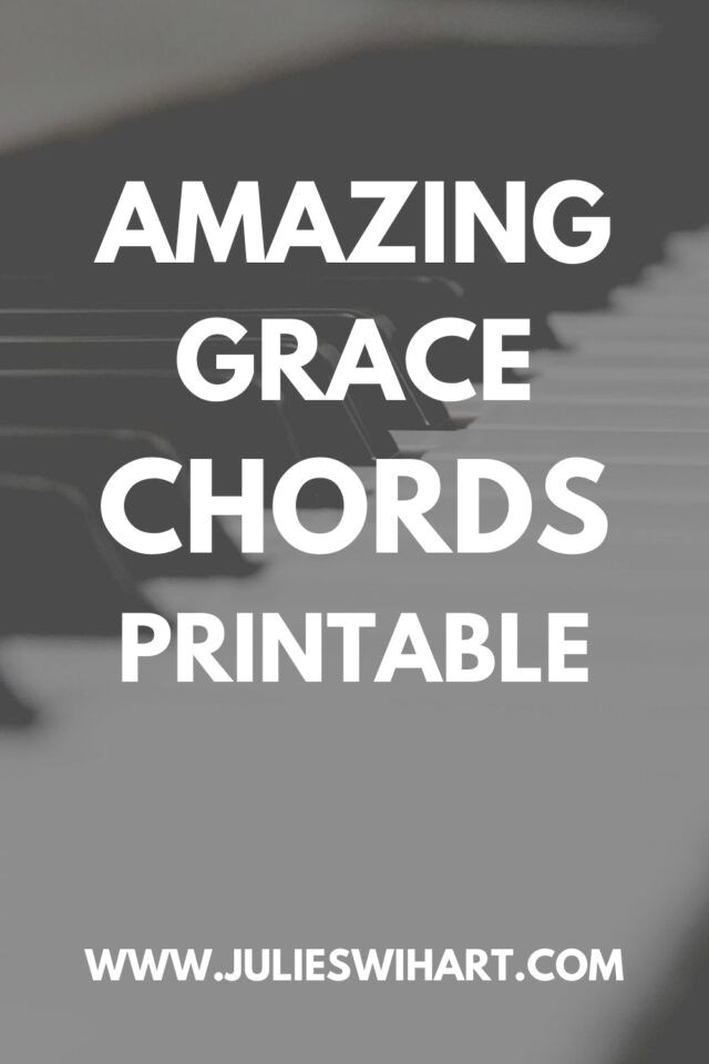 Easy Piano Chords for Amazing Grace