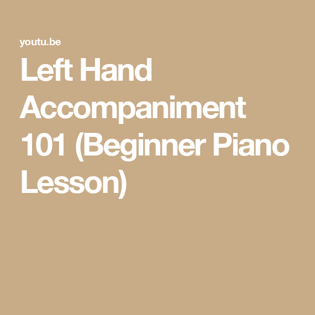 Master the Art of Piano: Easy Left-Hand Accompaniment
