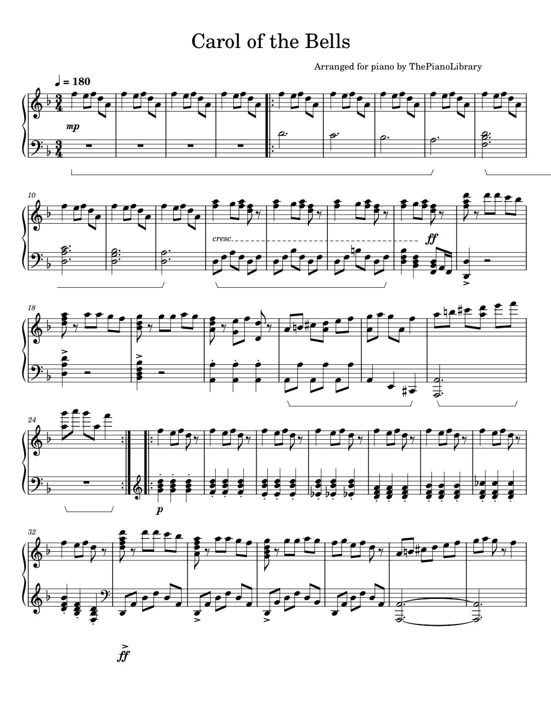 Ring in the Magic: Carol of the Bells Piano Sheet Music