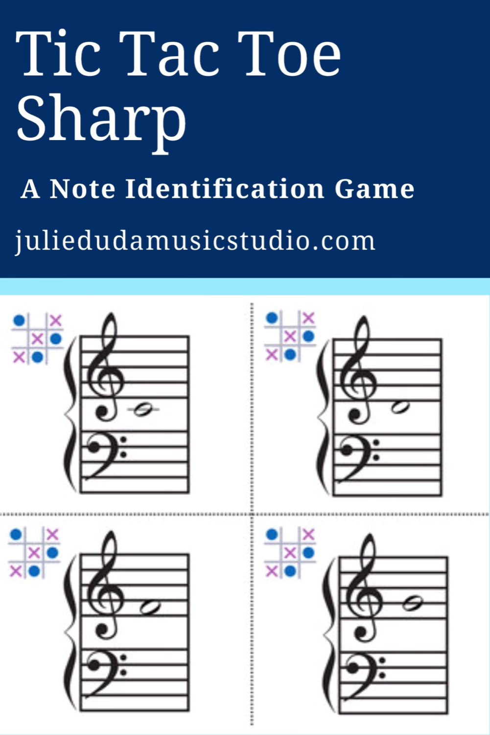 Win This Tic Tac Toe Showdown: Identify All the Notes!