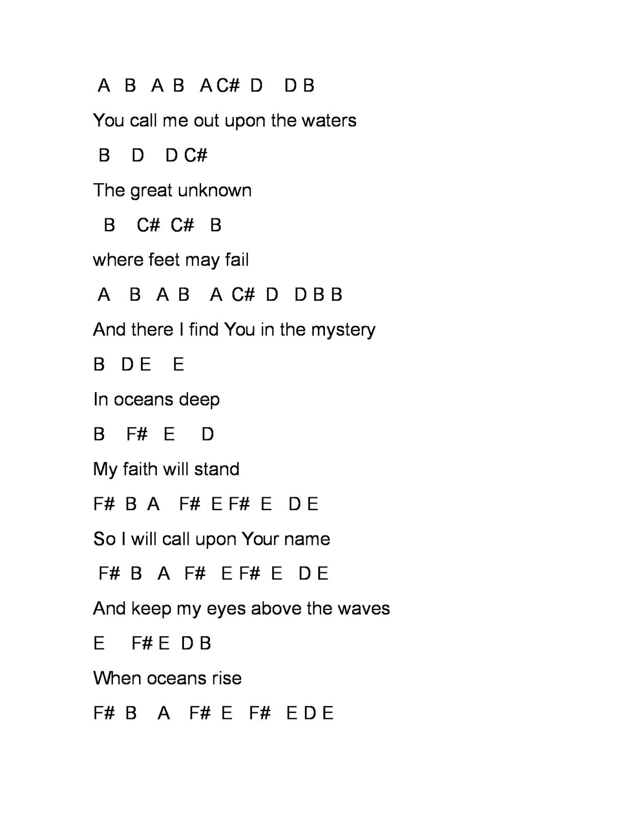 Where Feet May Fail: Deep Dive into Ocean Worship