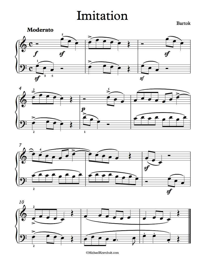 Epic Bartok Piano Sheets: Download for Free