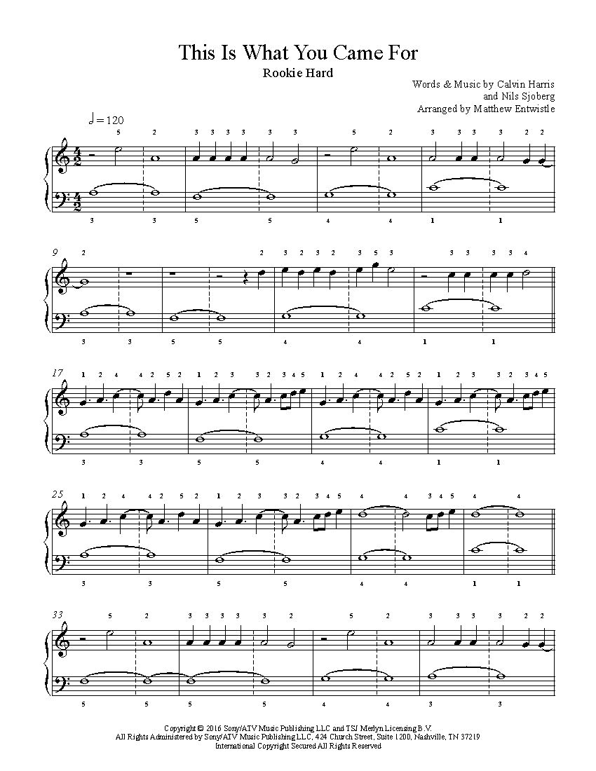 Easy Rihanna Sheet Music for Beginners