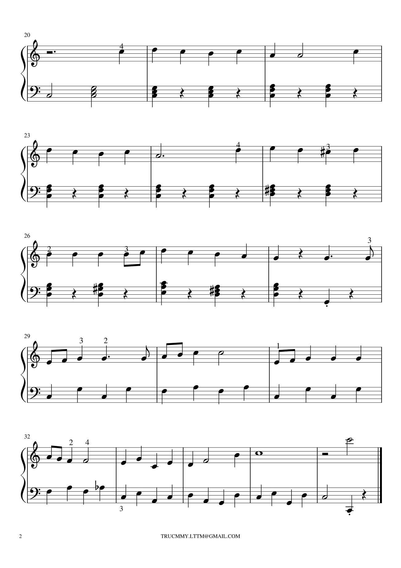 New Music Sheets Added Daily