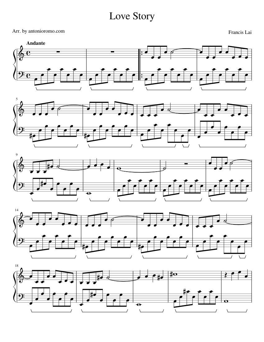 Easy Love Story Piano Tutorial for Beginners