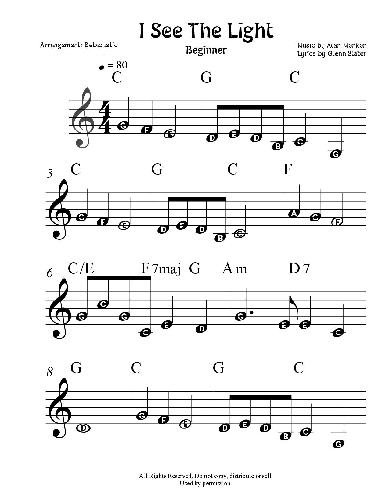Unlock Tangled’s Iconic I See the Light Song with Easy Sheet Music and MIDI