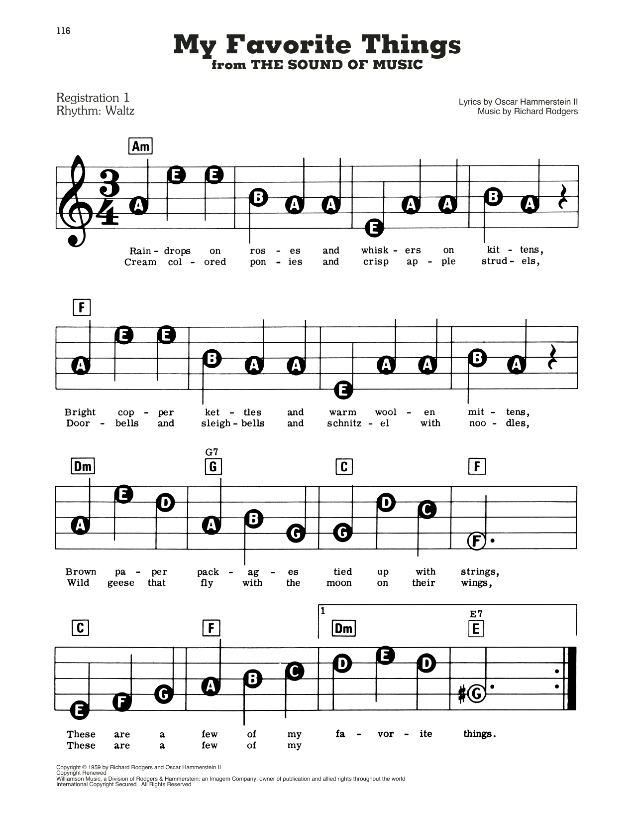 E-Z Play Rodgers & Hammerstein Favorites