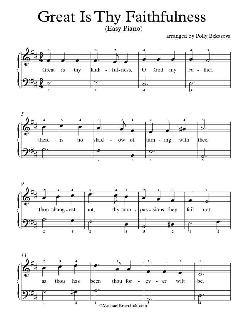Unlock Faithfulness with a Free Piano Arrangement