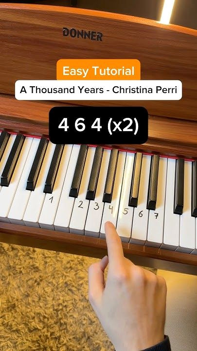 Simple Piano Tutorial: Christina Perri’s A Thousand Years