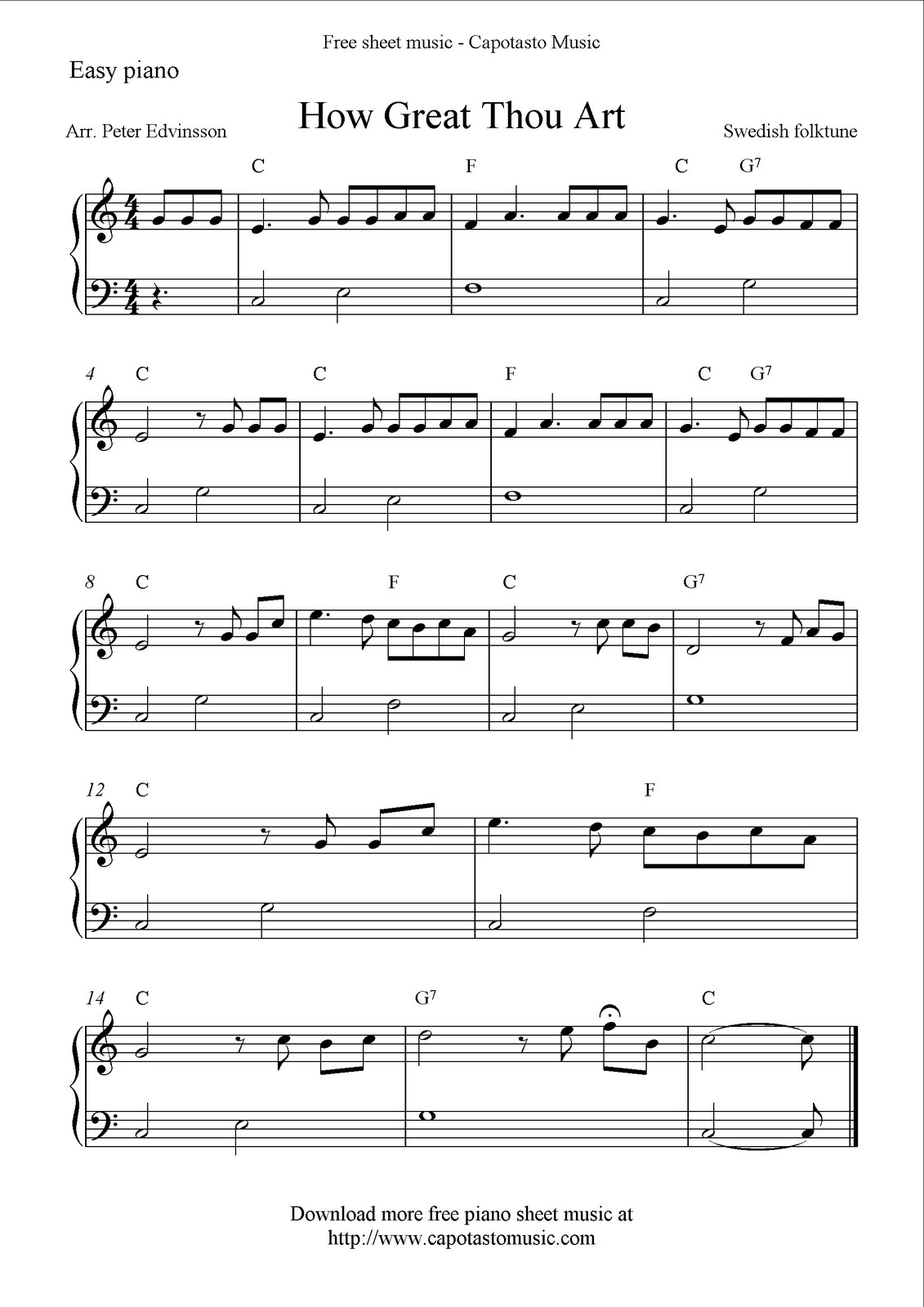 Play Iconic Hymn: Free Easy Piano Sheet Music for How Great Thou Art Play Iconic Hymn: Free Easy Piano Sheet Music for How Great Thou Art