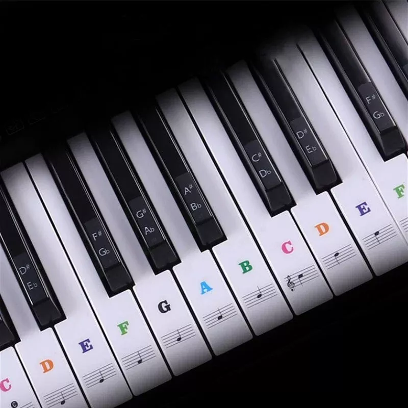Decorate Your Piano with Easy, Detachable Key Stickers