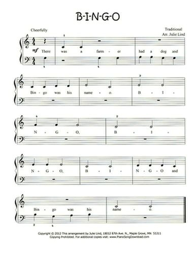 Easy Piano Sheet Music: 100% Free & Fun!