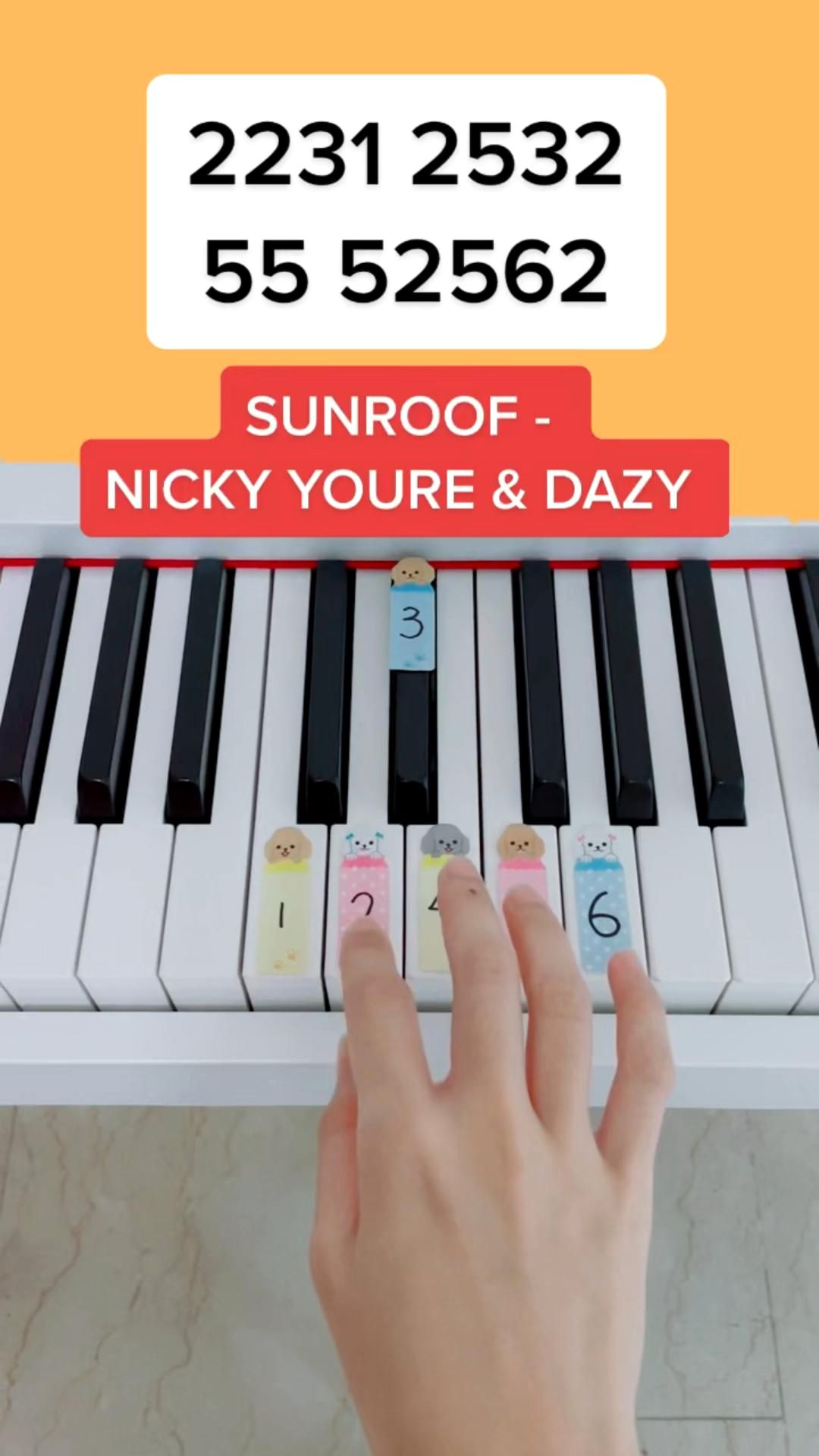 Easy Sunroof Piano Tutorial