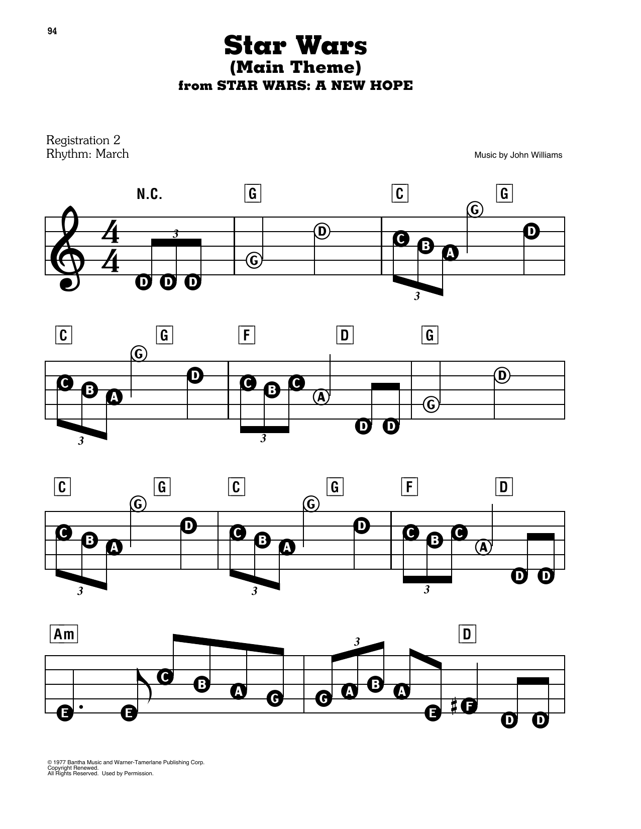Download the Star Wars Main Theme Music Sheet Download the Star Wars Main Theme Music Sheet