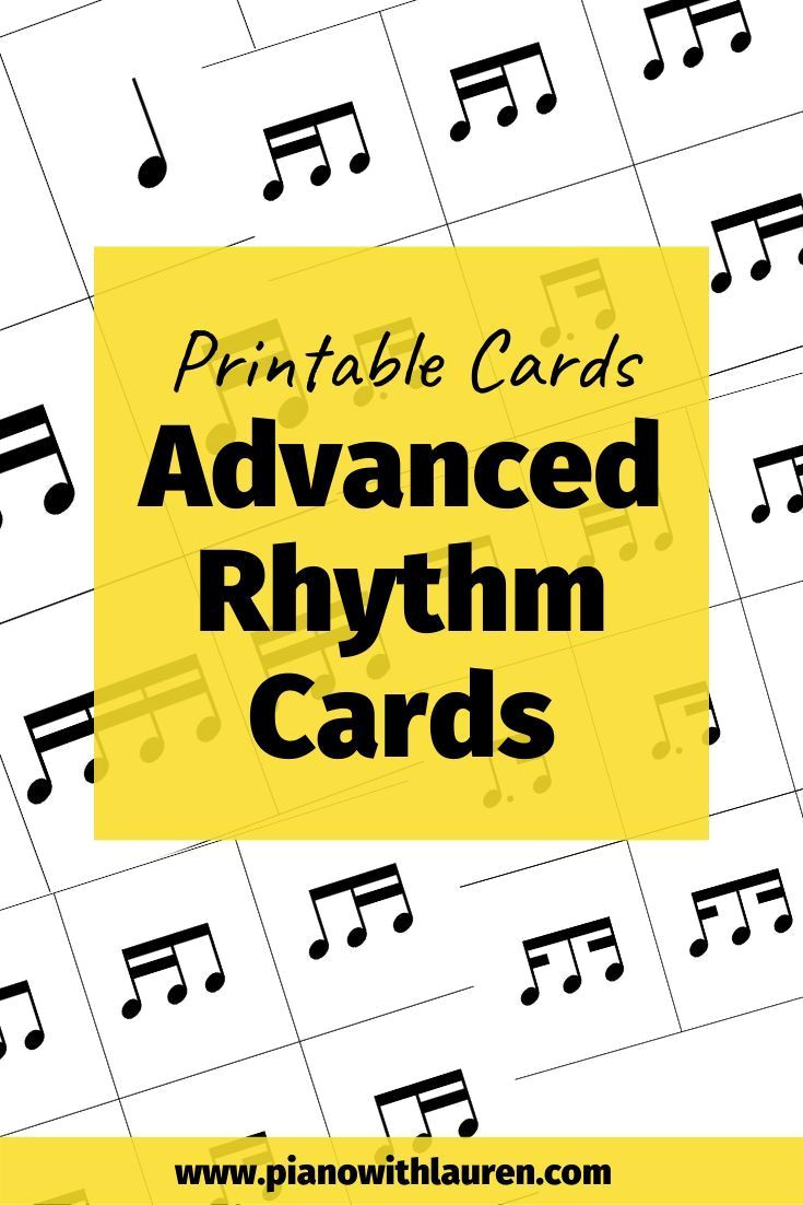 Master the Beat with These Free Printable Piano Rhythm Cards