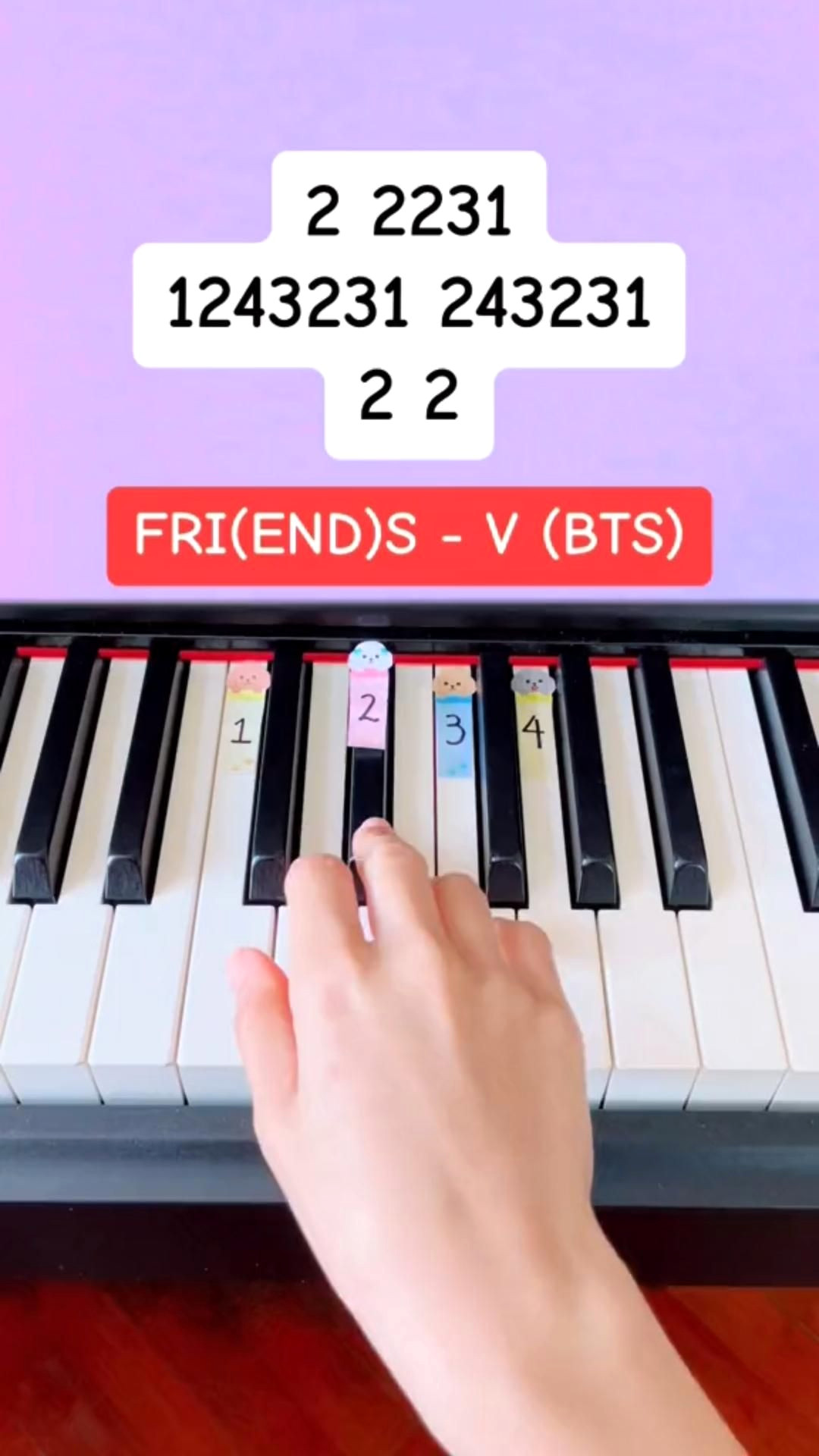 BTS Piano Tutorial: Easy Friends on the Keyboard BTS Piano Tutorial: Easy Friends on the Keyboard