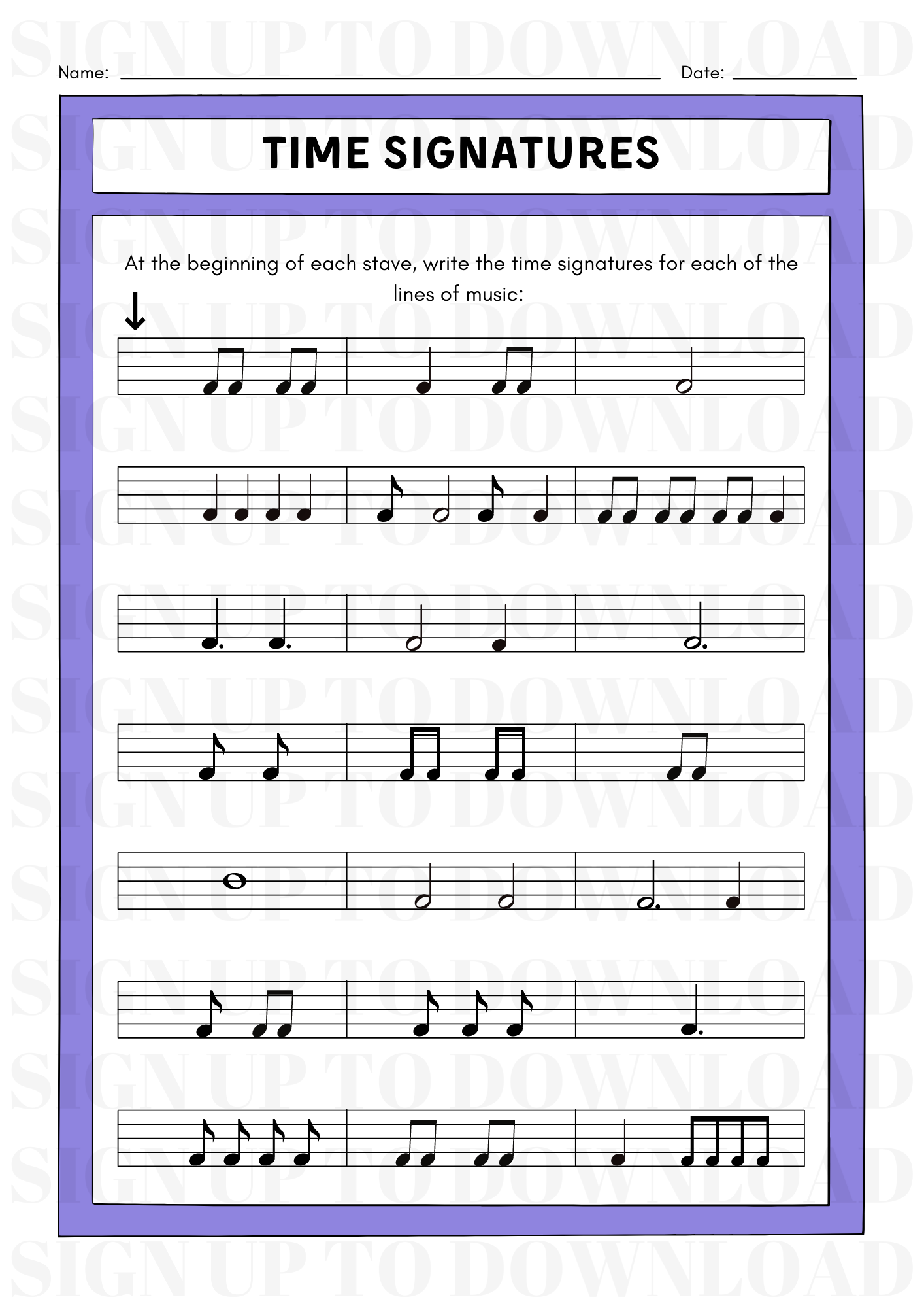 Unlock the Secrets of Time Signatures with This Easy Worksheet