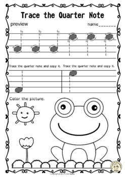 Spring Music Tracing Fun