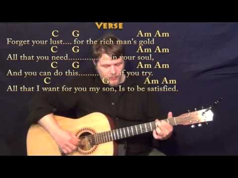 Simple Man Fingerstyle Guitar Cover — Learn with Chords and Lyrics