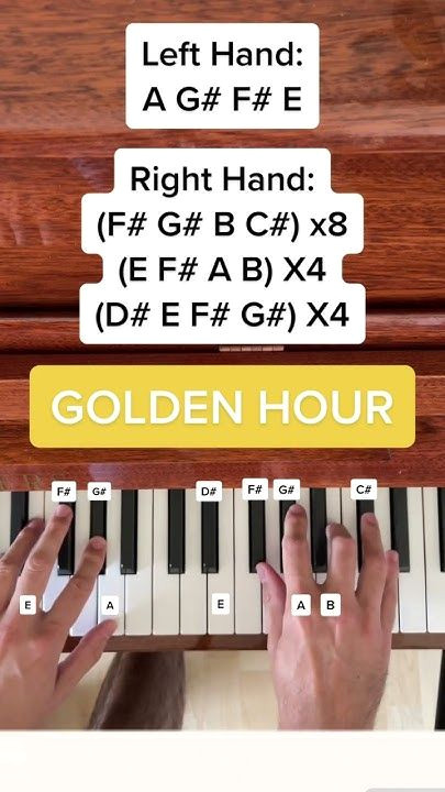 Play Golden Hour on Piano in Minutes!