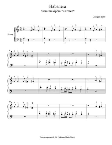 Master The Habanera Rhythm: Level 1 Piano Sheet Music Master The Habanera Rhythm: Level 1 Piano Sheet Music
