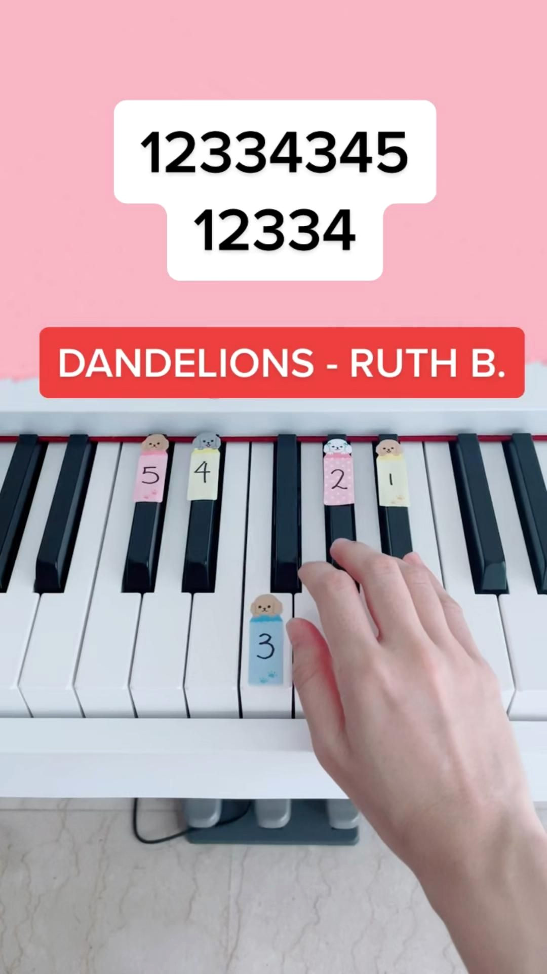 Learn to Play Dandelions on the Piano