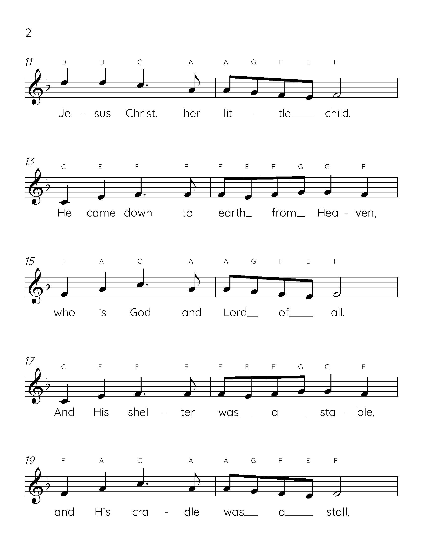 Easy Christmas Carols for Beginners: Royal David’s City Piano Sheet Music (Download)