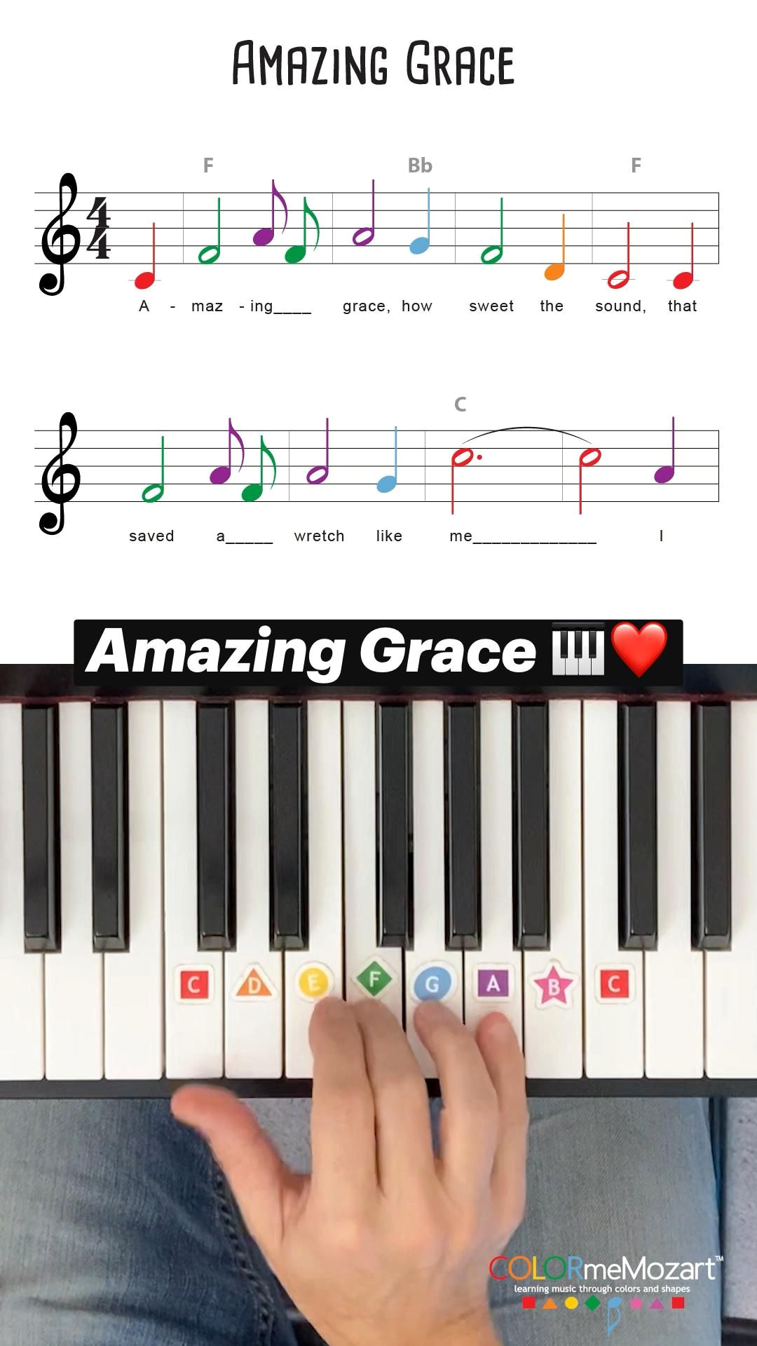 Easy Piano Hints for Amazing Grace