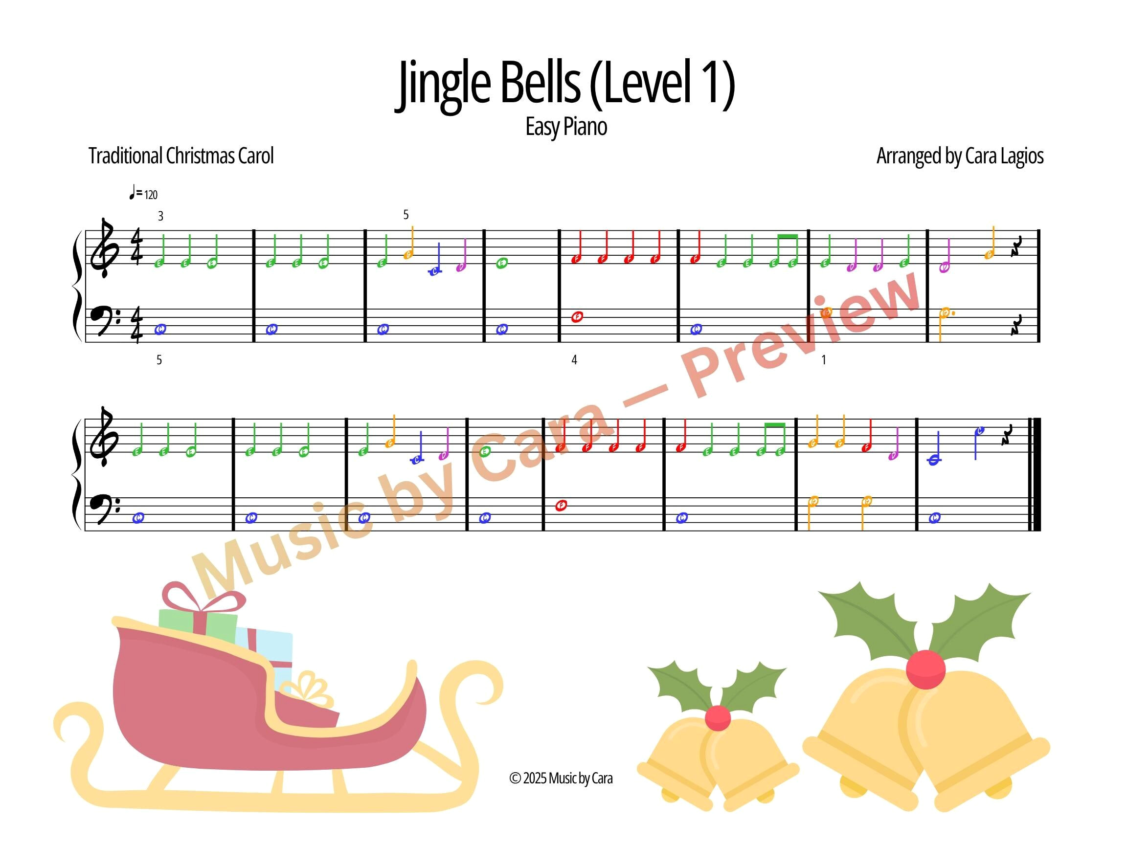 Easy Christmas Piano Sheets for Beginners